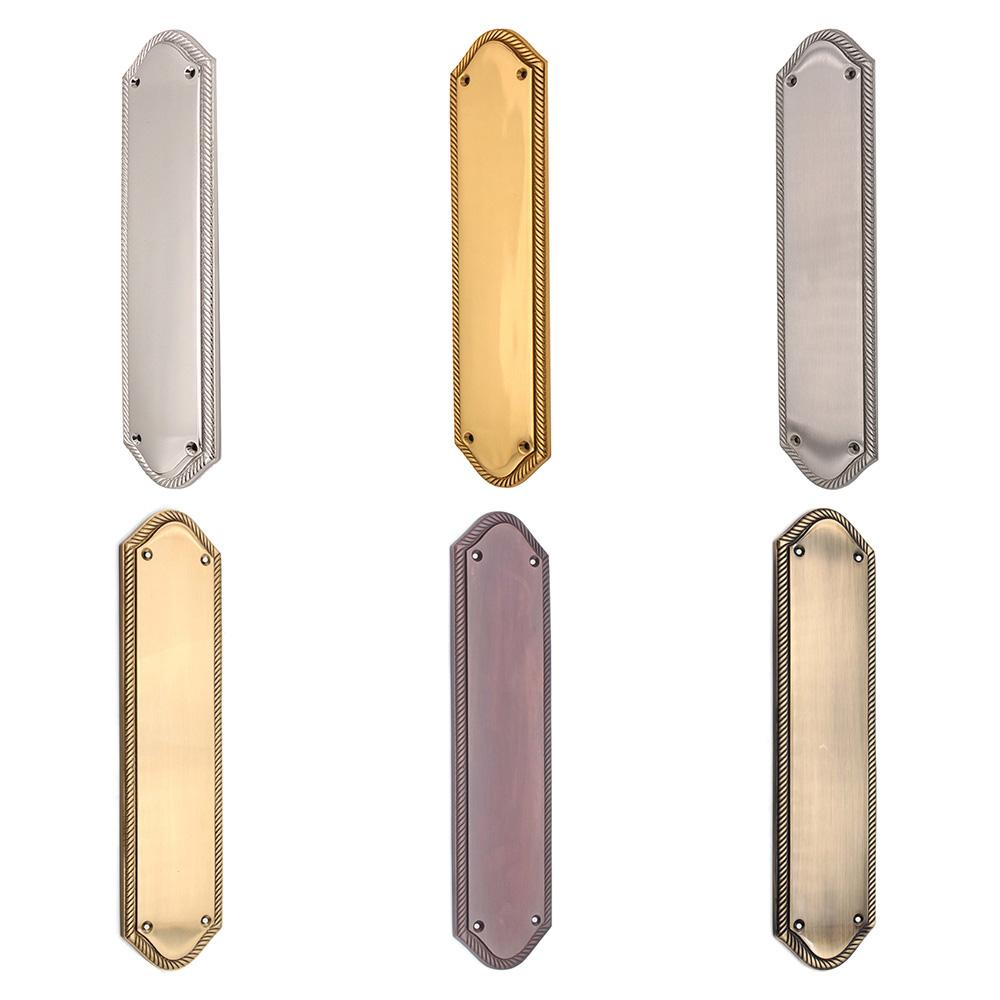 SpiraBrass Georgian Half Round Finger Plate - 295mm