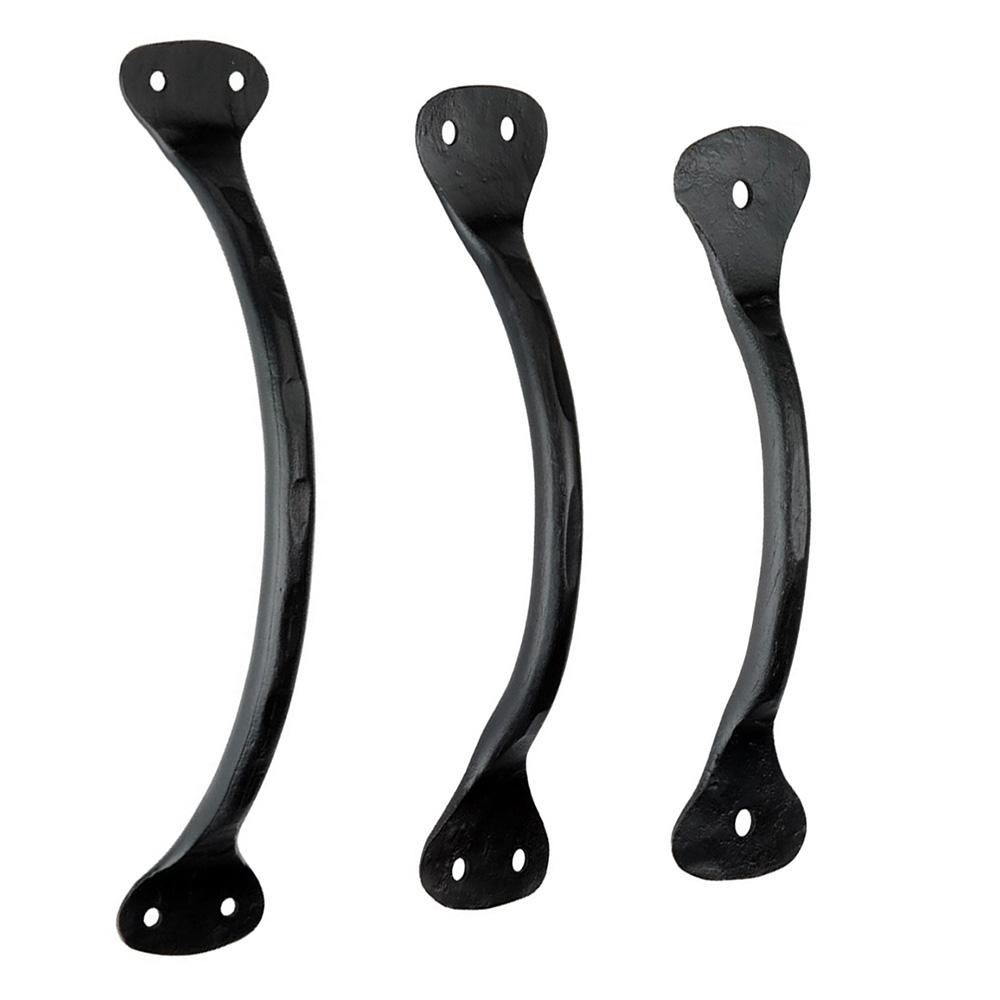 SpiraBrass Hammered Pull Door Handle - Matt Black