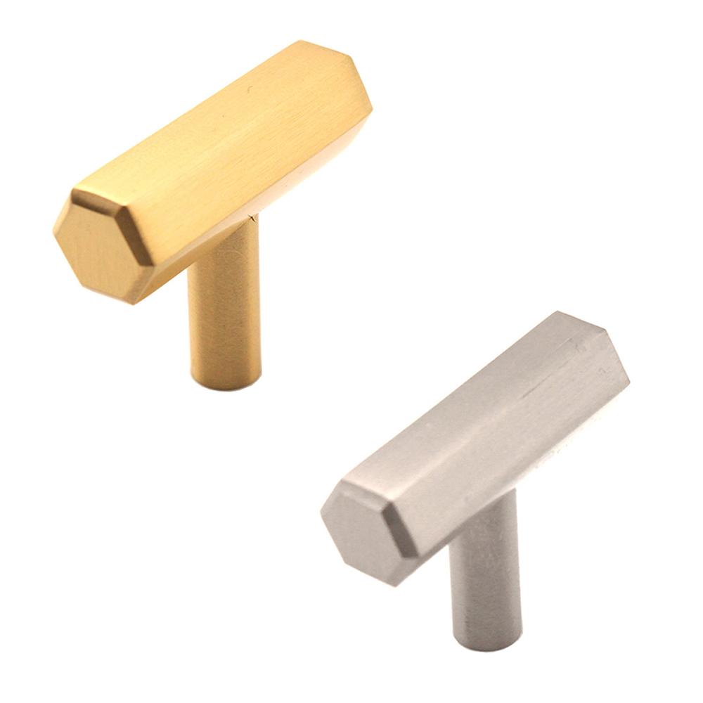 SpiraBrass Hexagonal T Bar Cupboard Door Pull