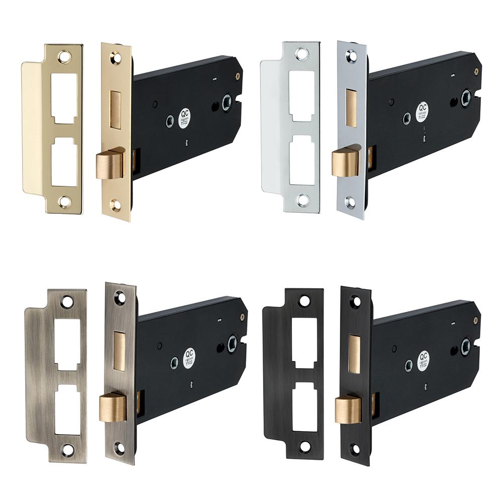 SpiraBrass Horizontal 3 Lever 6 inch Bathroom Lock