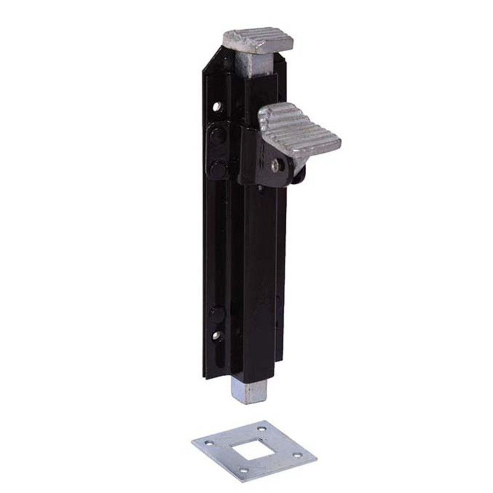 SpiraBrass Iron Foot Bolt - Black