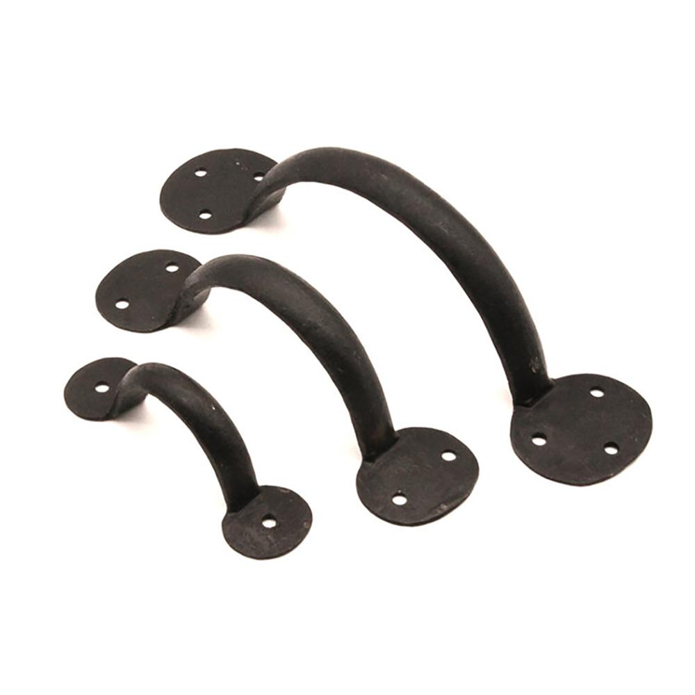 SpiraBrass Iron Penny End Door Handle - Beeswax