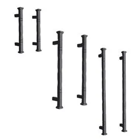 SpiraBrass Jade Pull Door Handle - Matt Black