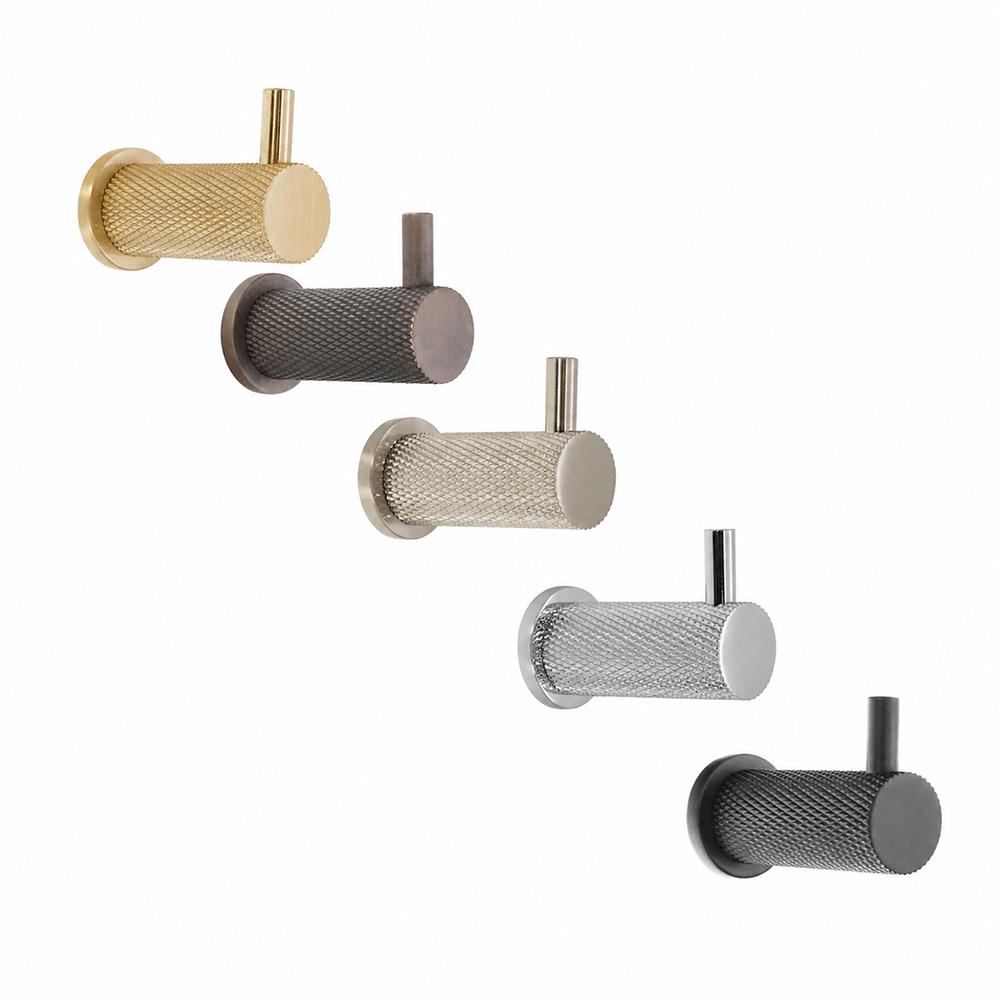 SpiraBrass Jewel Knurlmond Coat Hook