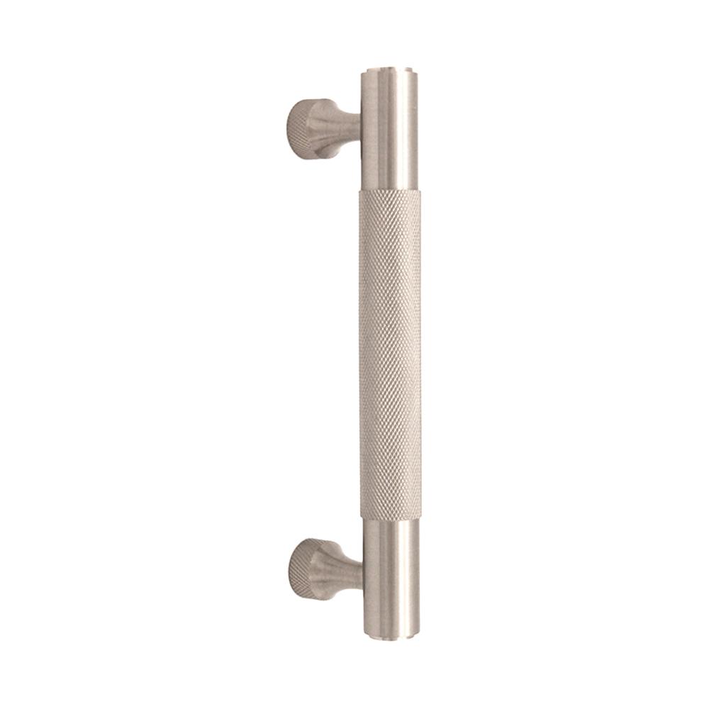 SpiraBrass Knurled Bar Small Cabinet Handle - Satin Silver | Door ...