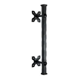 SpiraBrass Onyx Square Pull Door Handle - Matt Black