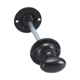 SpiraBrass Oval Thumbturn & Release - Black