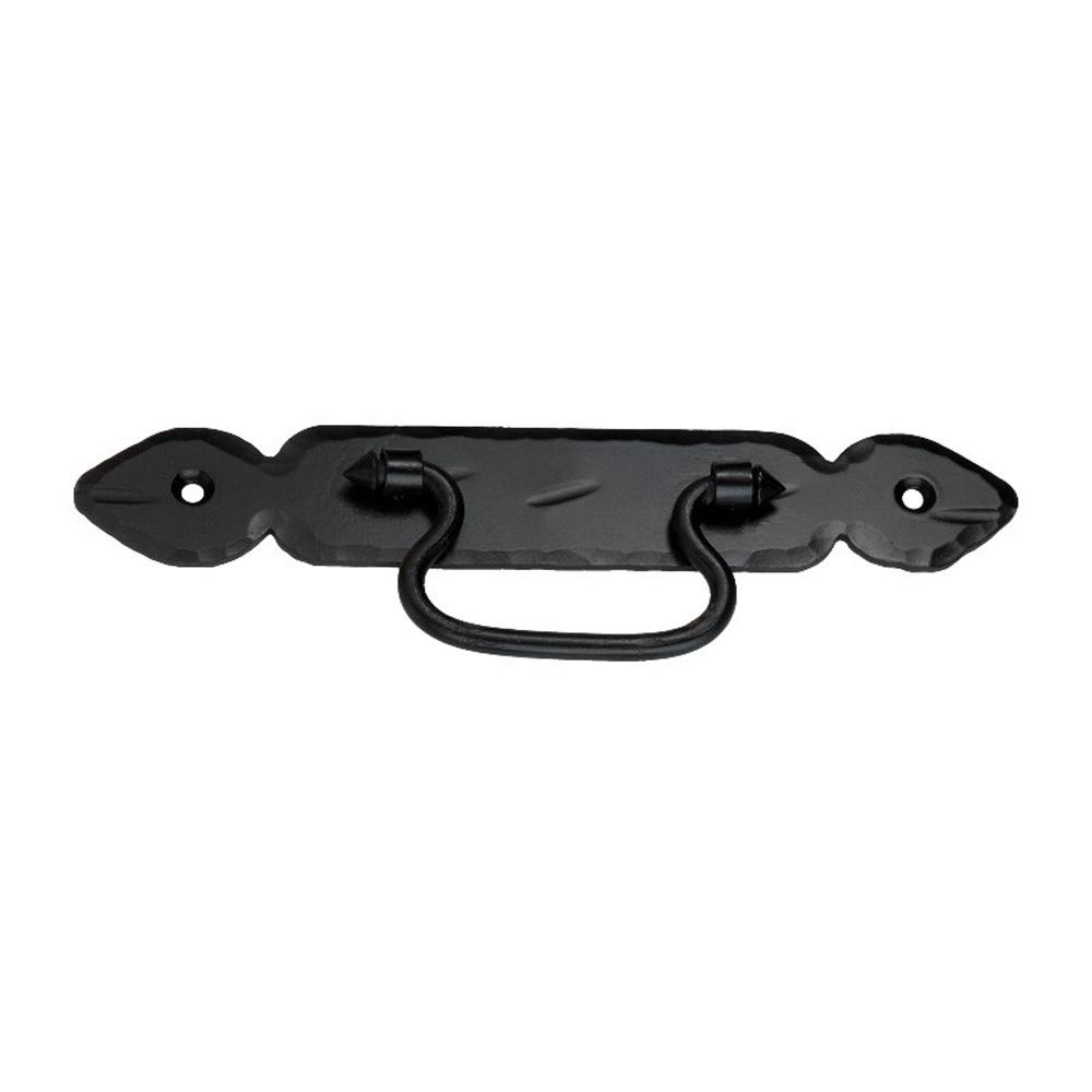 SpiraBrass Petal Ring Drop Door Pull - Matt Black