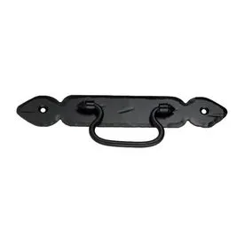 SpiraBrass Petal Ring Drop Door Pull - Matt Black
