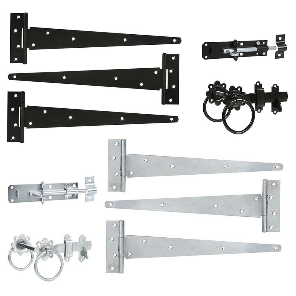SpiraBrass Plain Ring Gate Ironmongery Kit