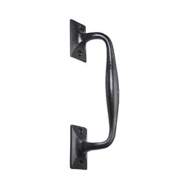 SpiraBrass Pub Style Pull Door Handle - Black