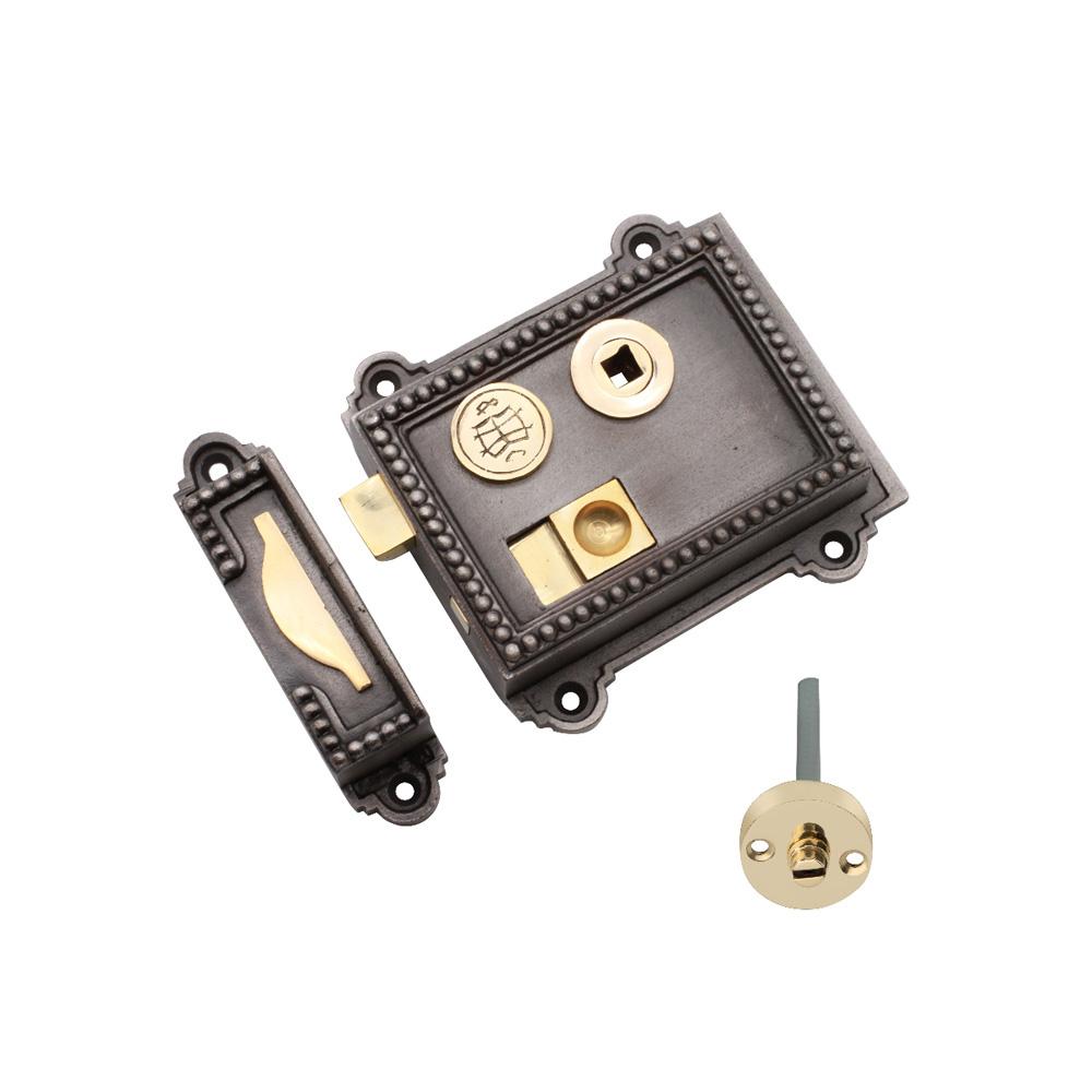 SpiraBrass Regency Rim Latch - Pewter