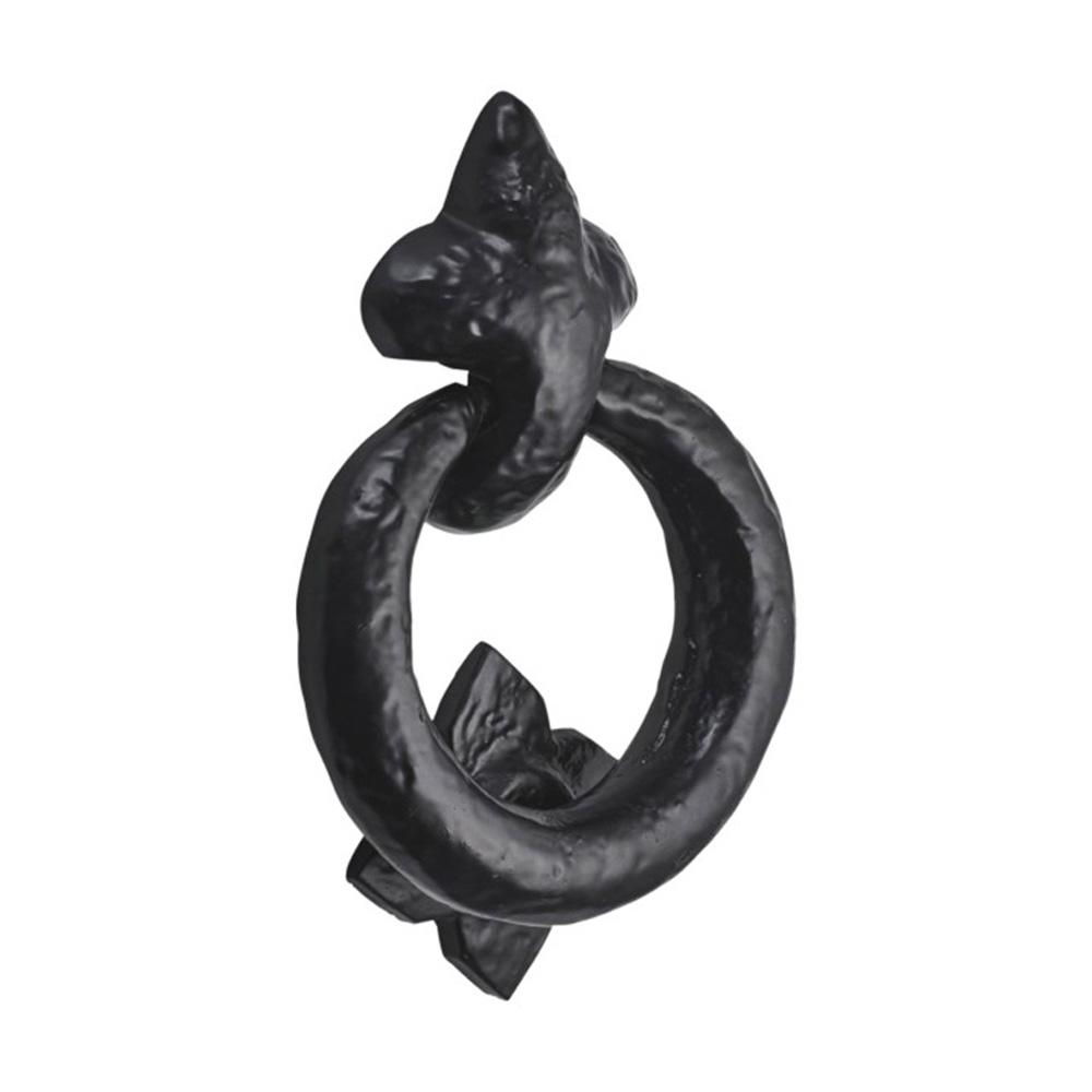 SpiraBrass Ring Door Knocker - Black