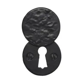SpiraBrass Round Covered Escutcheon - Black