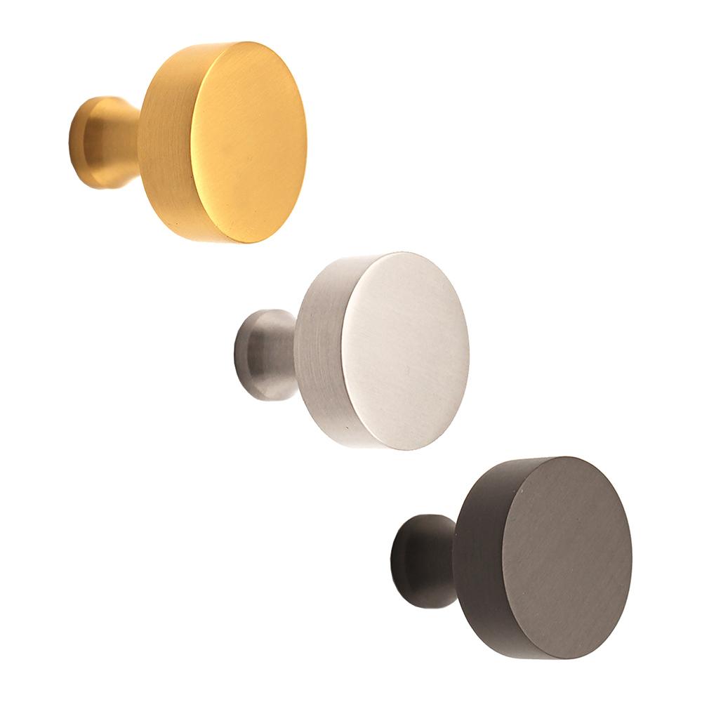 SpiraBrass Round Cupboard Door Knob