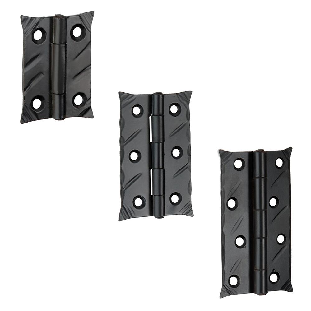 SpiraBrass Spike Butt Hinge - Matt Black