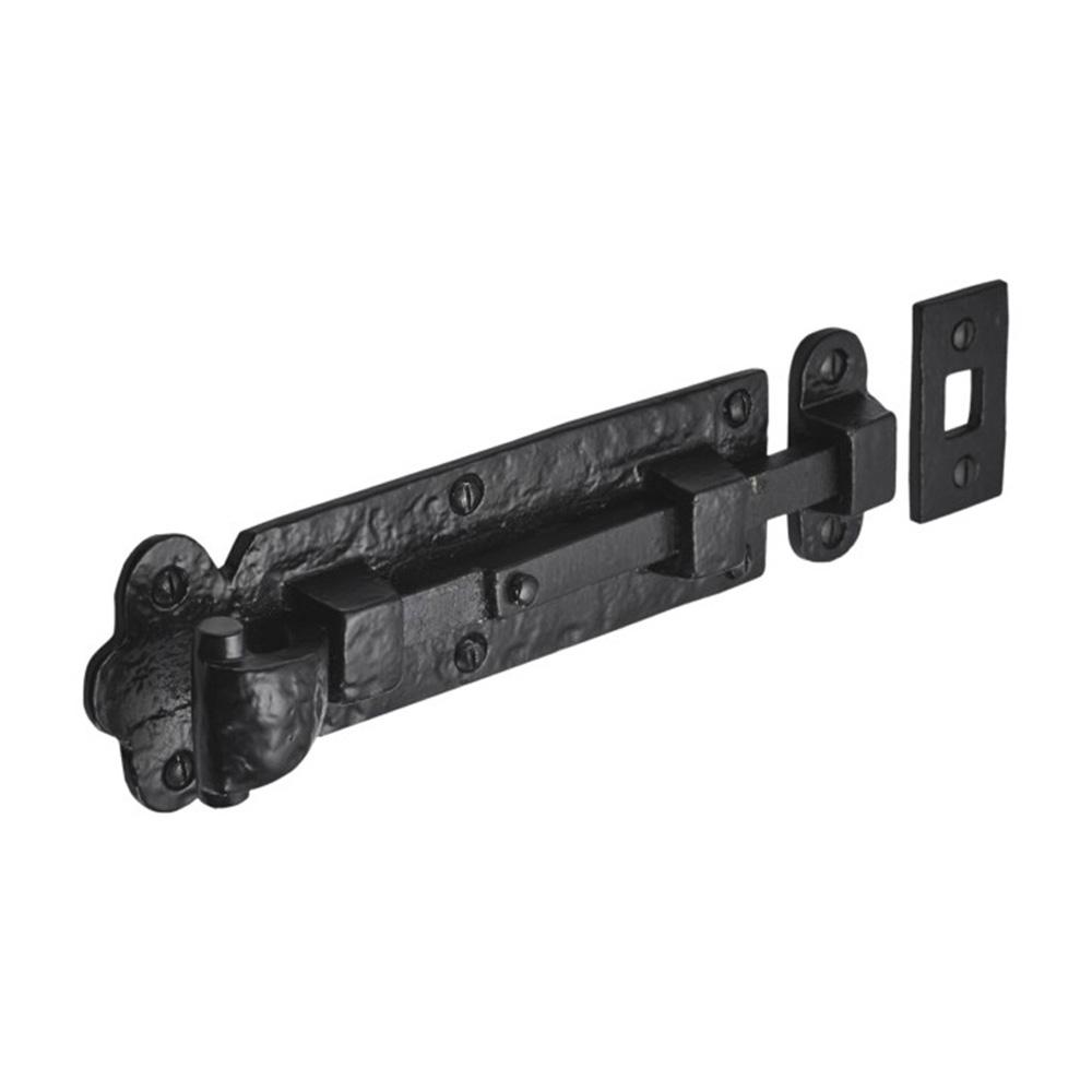 SpiraBrass Straight Surface Bolt - Black
