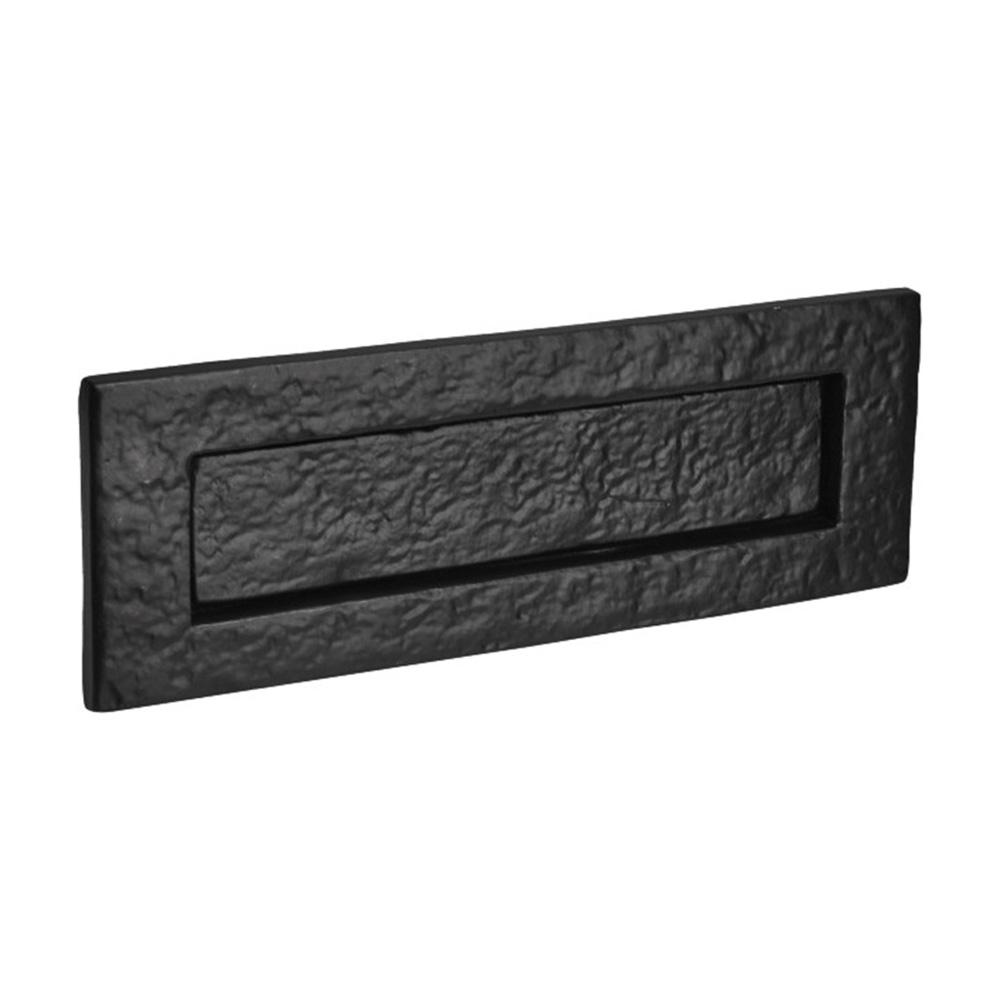 SpiraBrass Traditional Rectangular Letter Plate - Black
