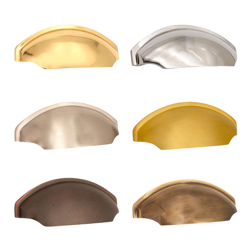 SpiraBrass Tulip Cup Drawer Pull