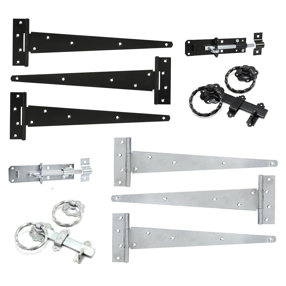 SpiraBrass Twist Ring Gate Ironmongery Kit