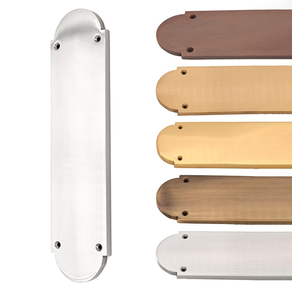 SpiraBrass Victorian Half Round Finger Plate 300mm