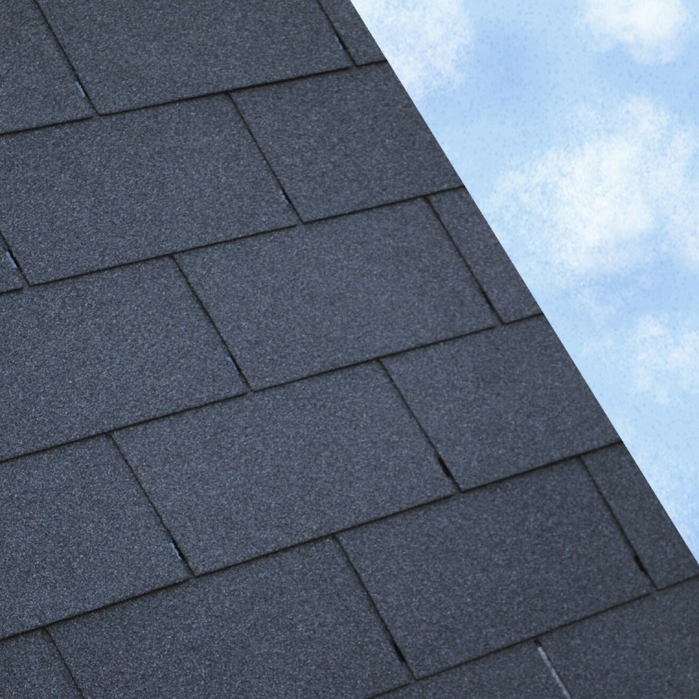 Square Butt 3 Tab Roofing Bitumen Felt Shingles - 2.42m2 Pack