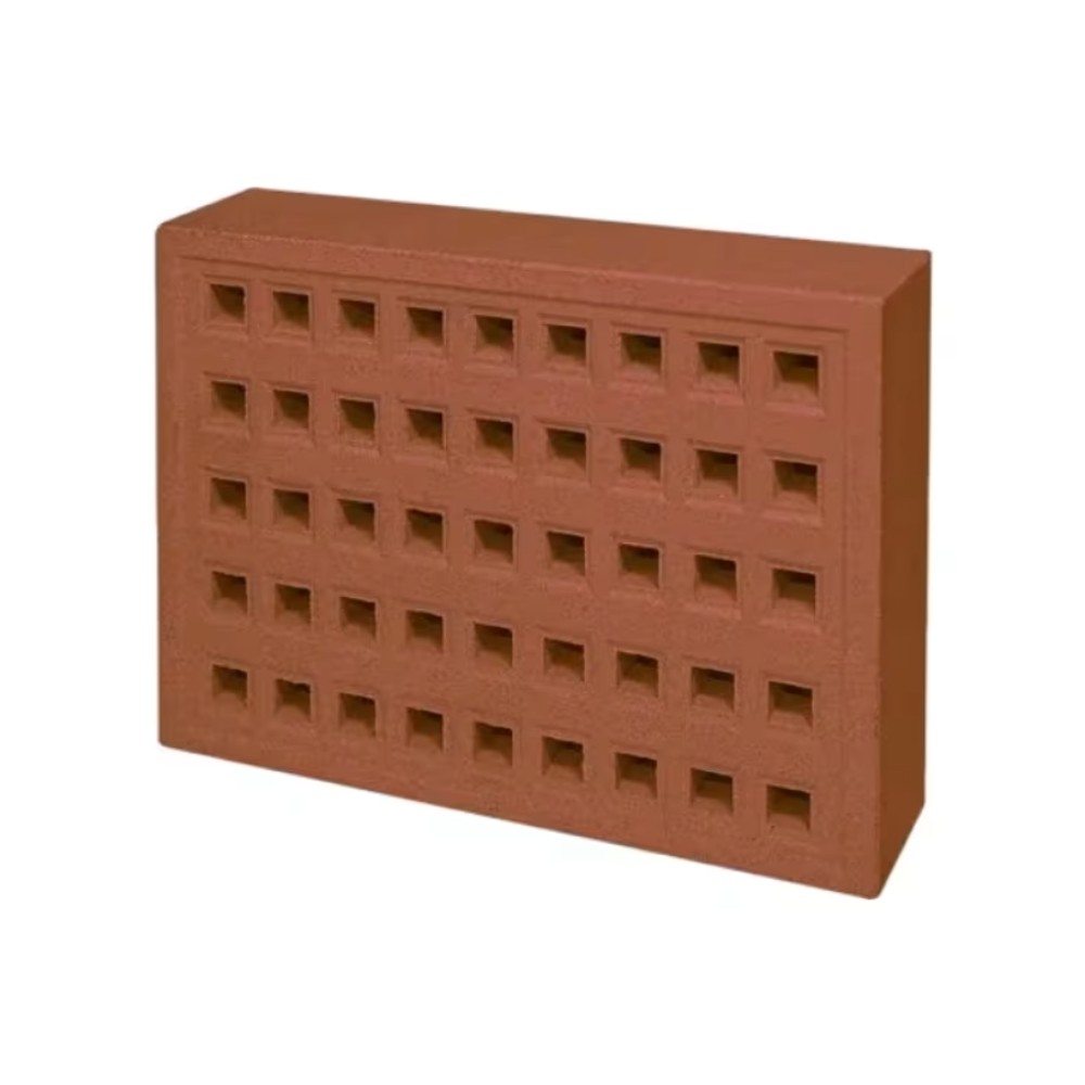 Square Hole Clay Air Brick Red - 215mm x 140mm