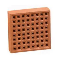 Square Hole Clay Air Brick Red - 215mm x 215mm