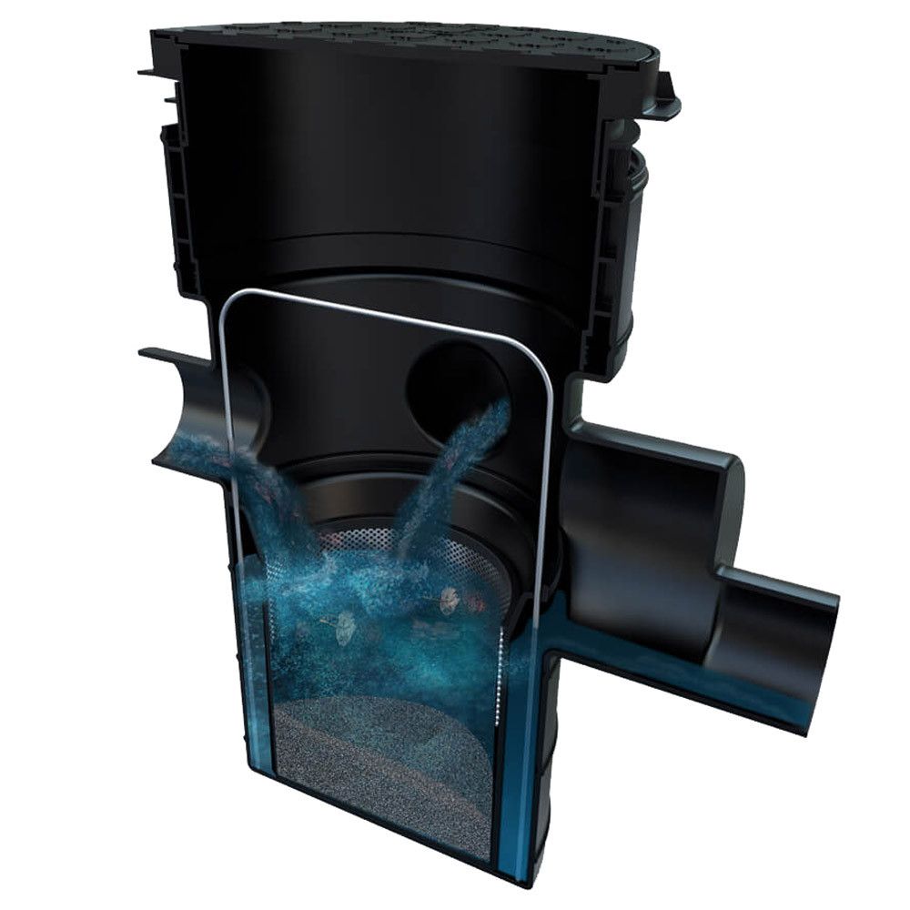 Silt Guard 300mm Silt Trap for 110mm Pipework with Filter Basket and Access  Cover | Drainage Superstore®