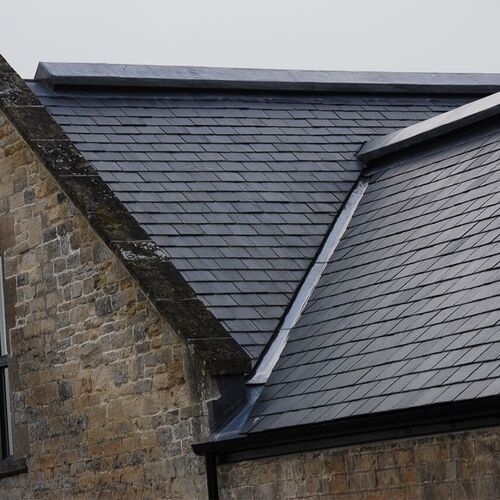 Spanish Slate Example SSQ Del Carmen First-Grade Blue/Black Spanish Slate Roof Tile - 500mm x ...