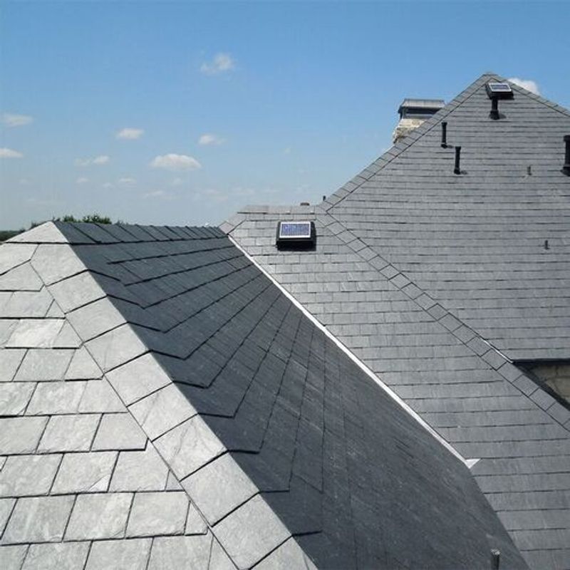 SSQ Del Carmen Ultra-Grade Blue/Black Spanish Slate Roof Tile - 500mm x ...
