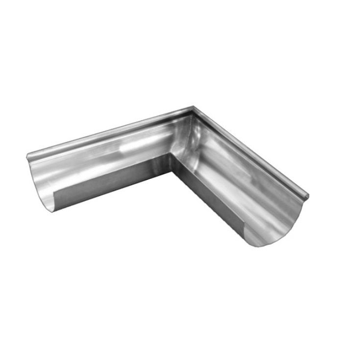 Metal Gutta Stainless Steel Half Round Gutter External Corner