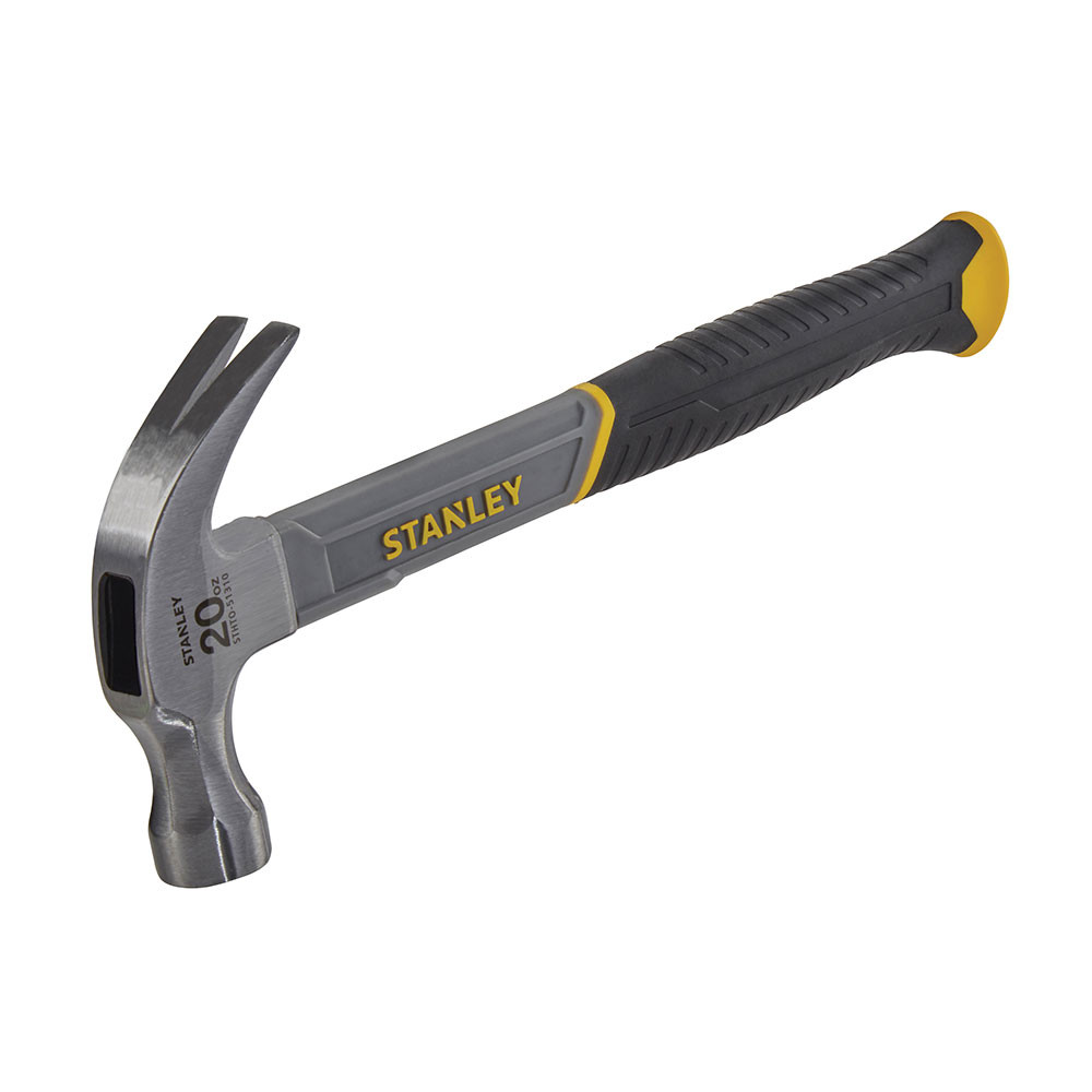 Stanley Curved Claw Hammer Fibreglass Shaft - 20oz
