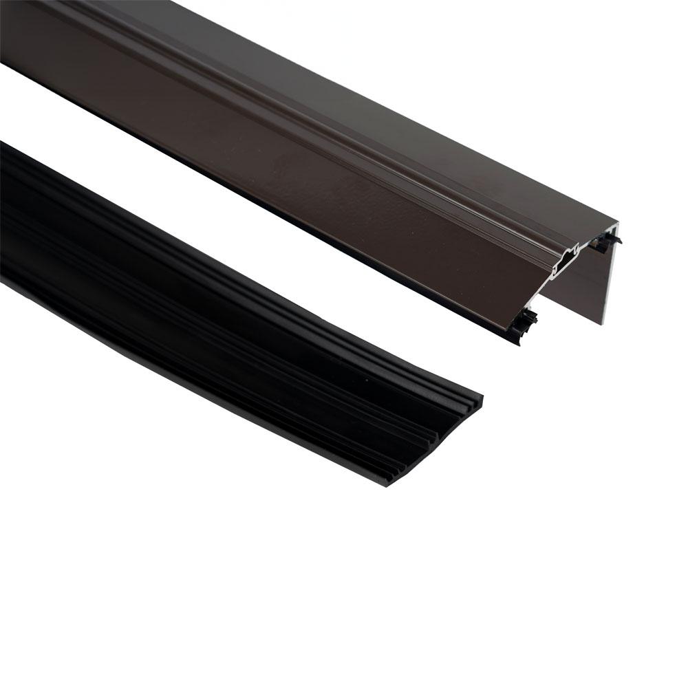 storm_poly_x_brown_capex_70_gable_end_finishing_profile_glazing_bar_with_rag_rafter_gasket_primary