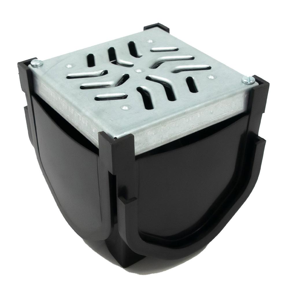 StormDrain Plus A15 Galvanised Channel Drain Quad Connector
