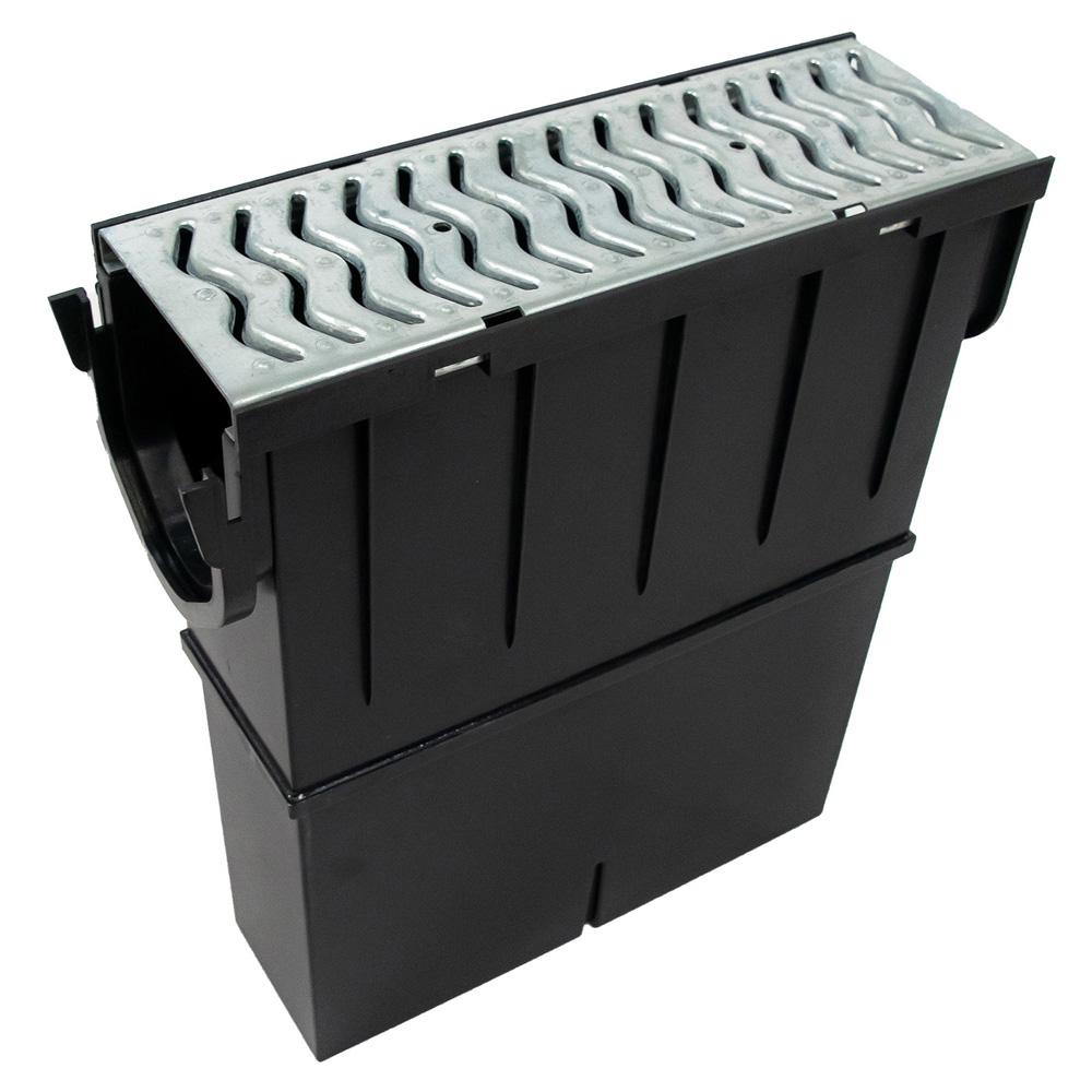 StormDrain Plus A15 Galvanised Channel Drain Sump Unit