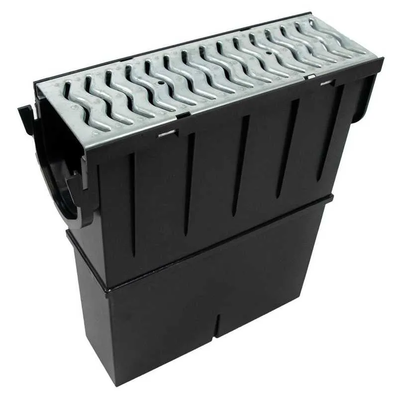 Channel Sump StormDrain Plus A15 Galvanised Channel Drain Sump Unit | Drainage ...