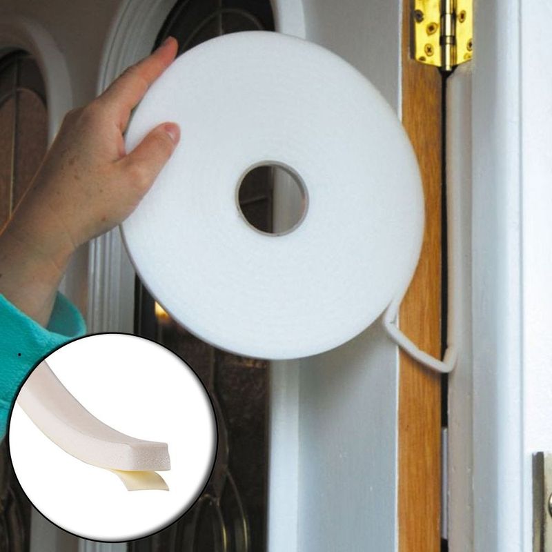 Stormguard Extra Thick Foam Weatherstrip Seal 7m (BLACK) Insulation