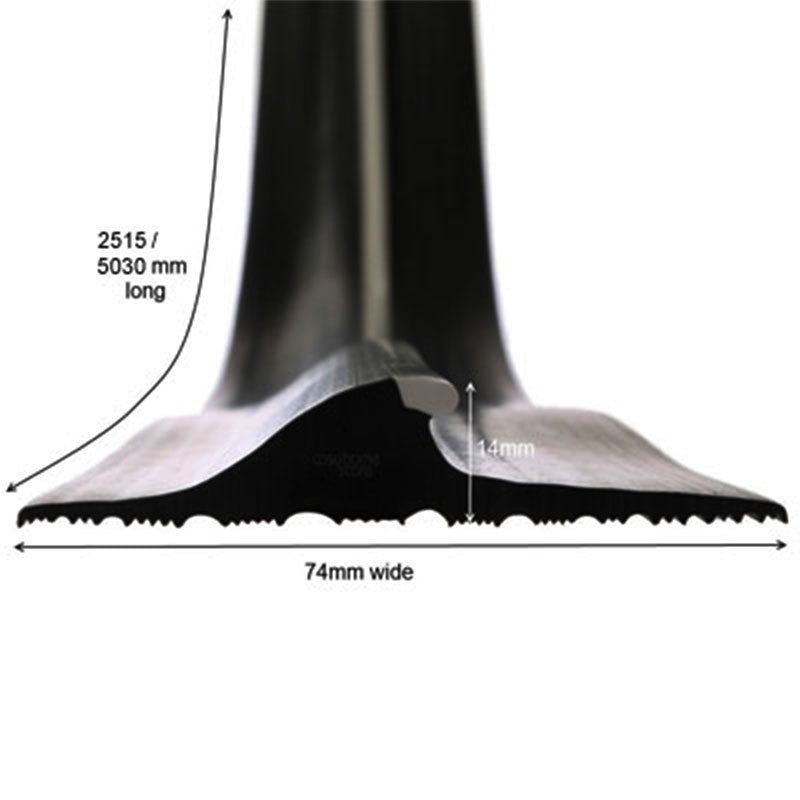 Stormguard Garage Door Black Threshold Floor Seal 2515mm Insulation Superstore®