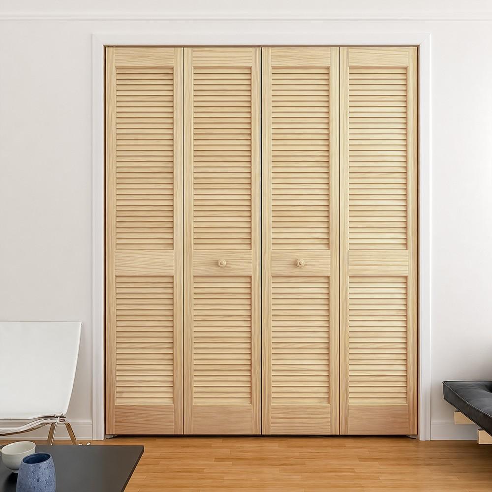 Pine Closed Louvre Door - 1829mm x 305mm (72 inch x 12 inch)