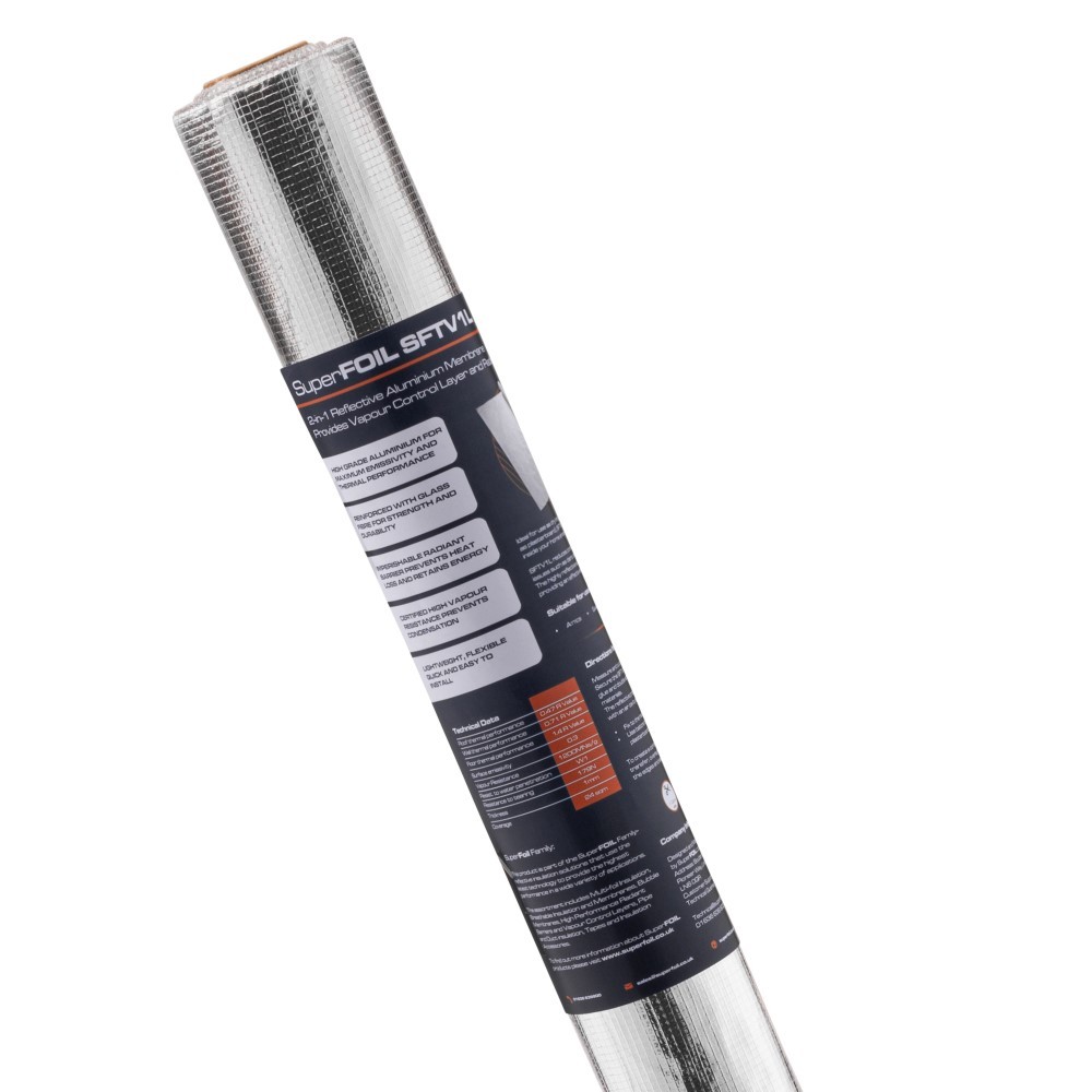SuperFOIL SFTV Thermal Vapour Barrier 1.5m x 50m Roll - 75m2