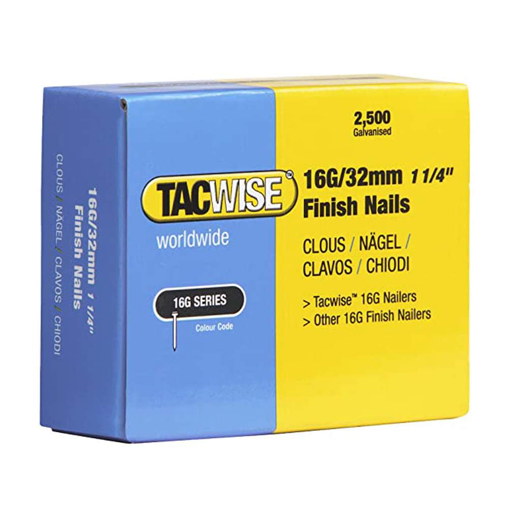 Tacwise 16G 38Mm Angled Nails - Box Of 2500