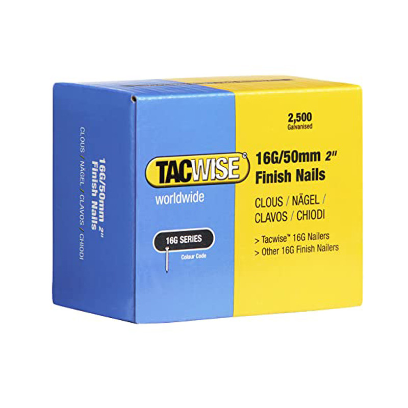 Tacwise 16G 50mm Angled Nails - Box of 2500