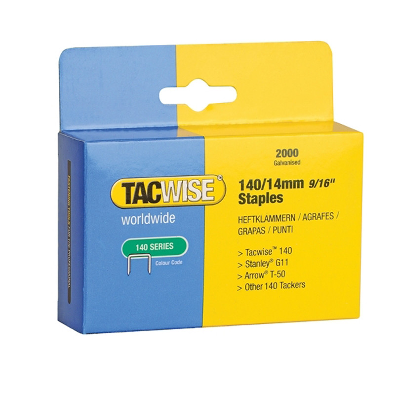 Tacwise Staples for Z3 Staple & Nail Tacker 14mm -  Box of 2000