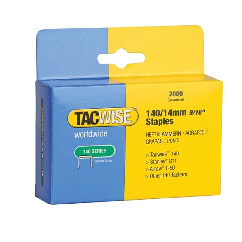 Tacwise Staples For Z3 Staple & Nail Tacker 14Mm - Box Of 2000