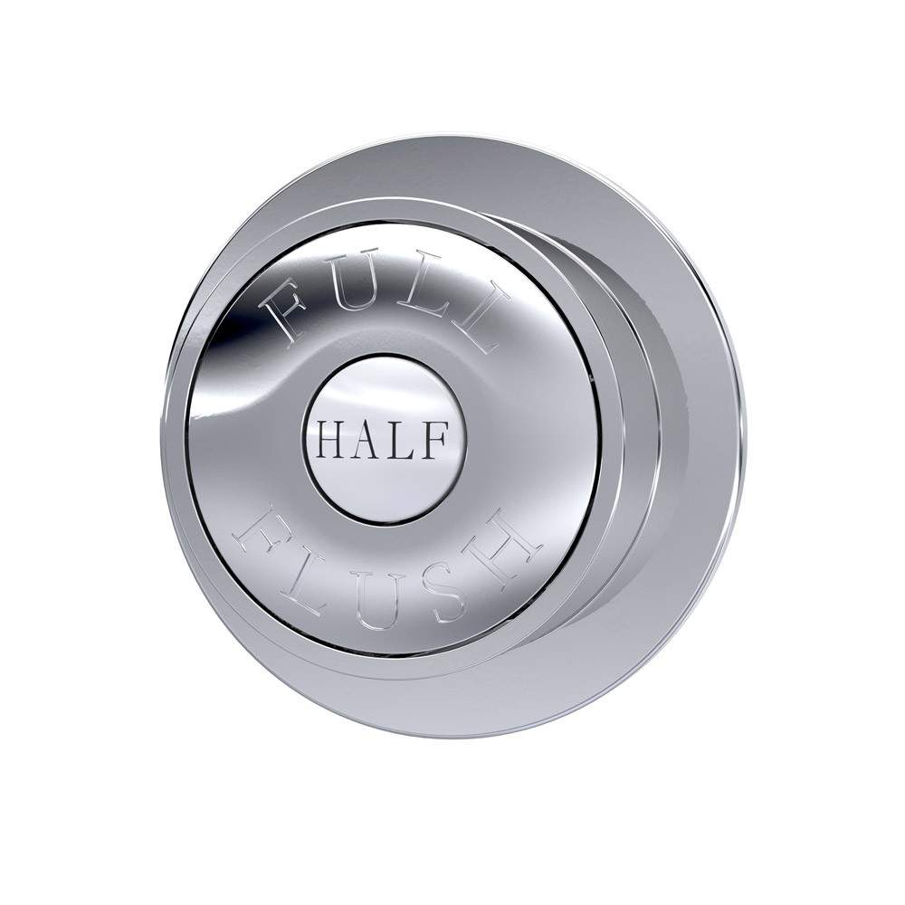 Nuie Brass Chrome Traditional Dual Flush Push Button Abs