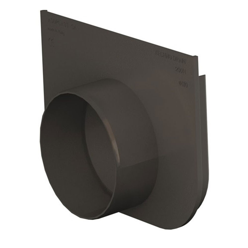 Technodrain HDPE 100mm Channel Drain Plain End Cap