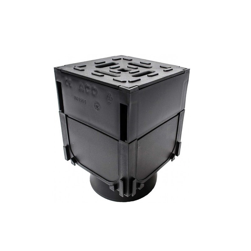 ACO Brickslot Hexdrain Access and Corner Unit with Outlet