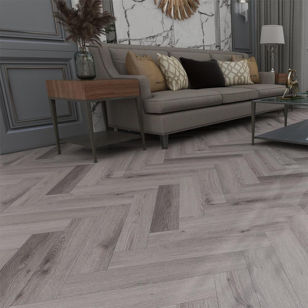 Timba Aquacore Pro-Flex Herringbone Vinyl Boat Shack Oak Flooring - 122mm x 610mm