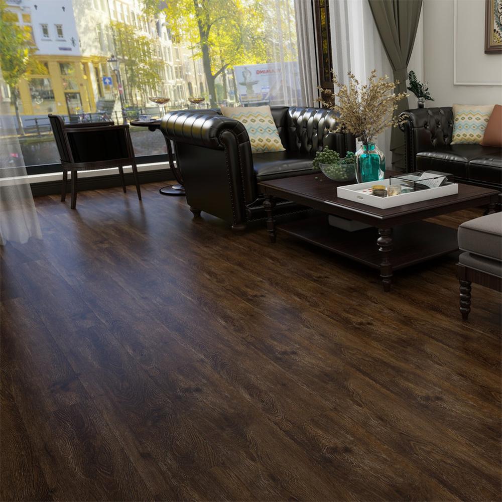 Timba Aquacore Pro-Flex Plank Vinyl Smoked Oak Flooring - 180mm x 2200mm